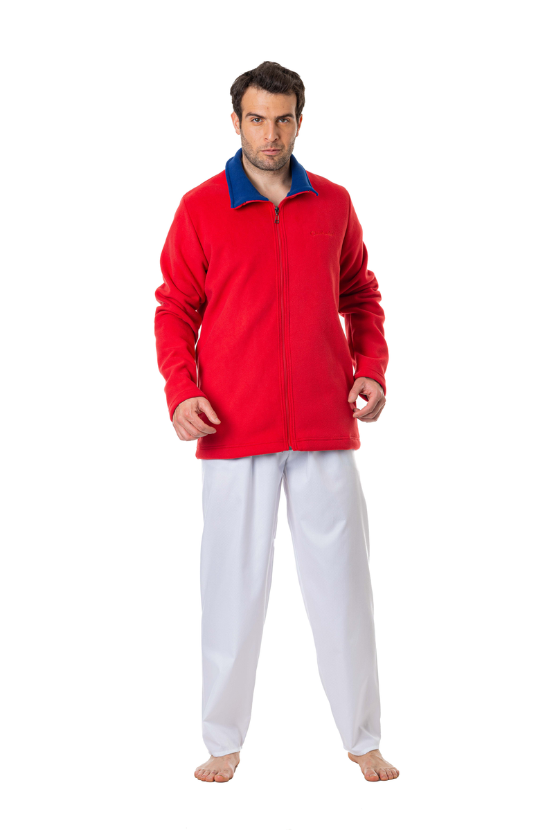 CHAQUETA  HOMBRE DOBLE FLECCE ROJO