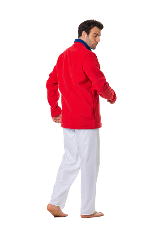 CHAQUETA  HOMBRE DOBLE FLECCE ROJO