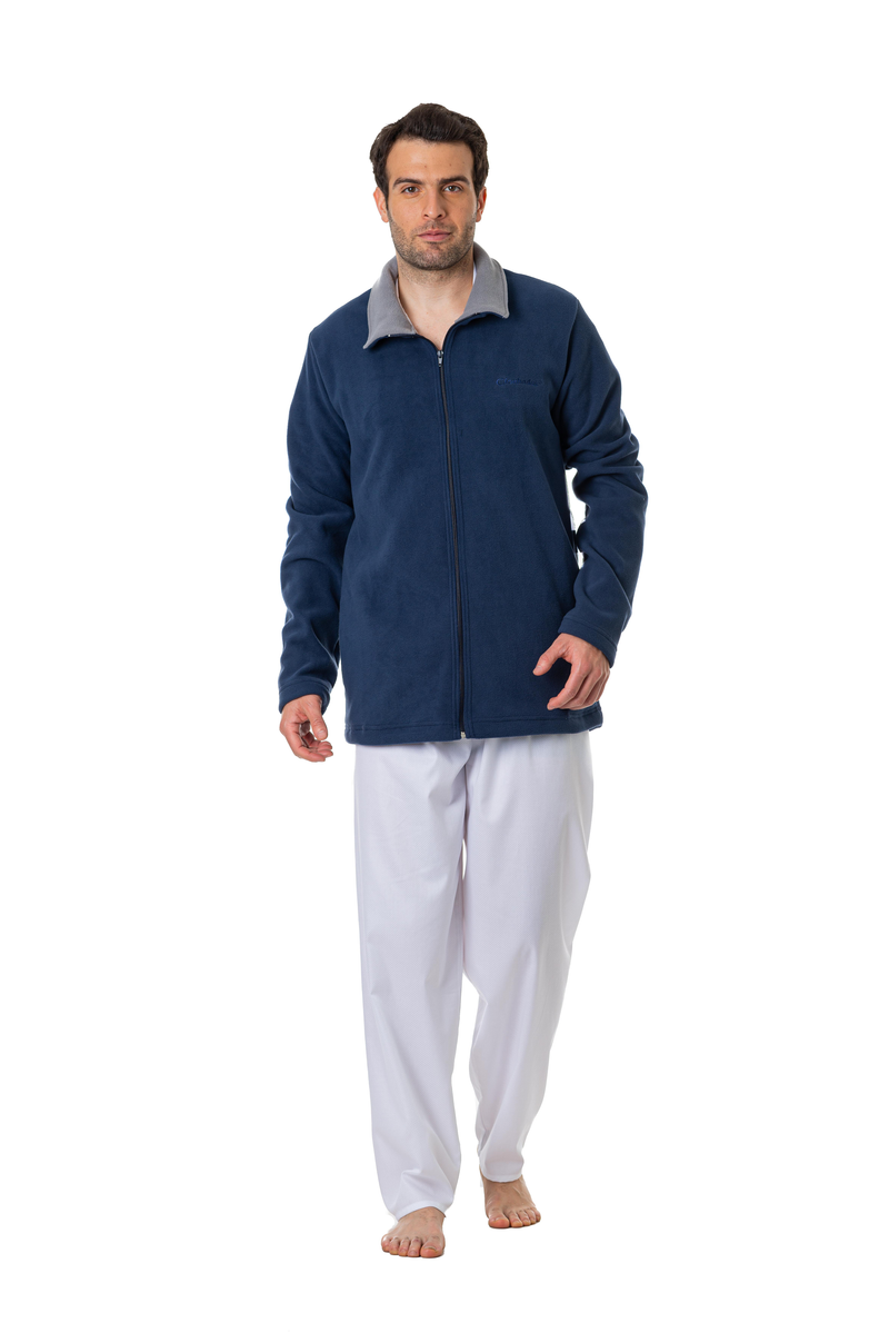 CHAQUETA  HOMBRE DOBLE FLECCE AZUL