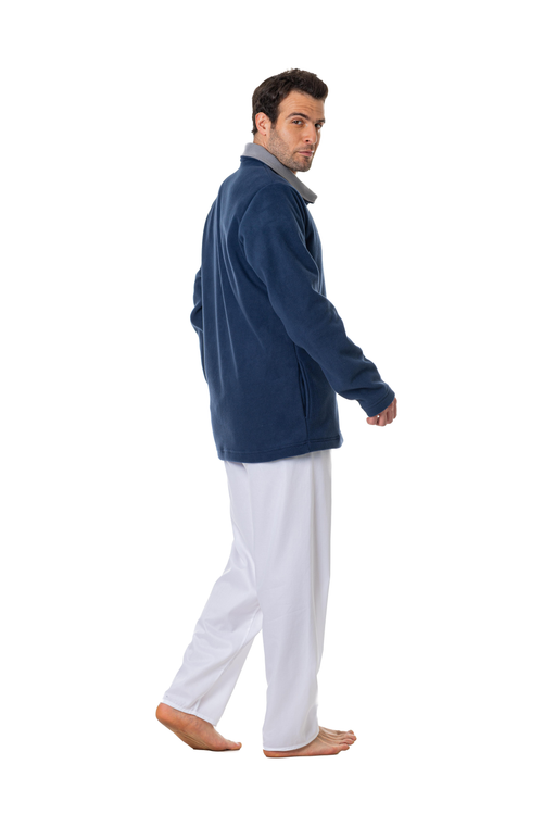 CHAQUETA  HOMBRE DOBLE FLECCE AZUL