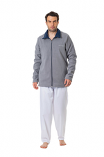 CHAQUETA  HOMBRE DOBLE FLECCE GRIS