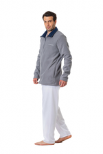 CHAQUETA  HOMBRE DOBLE FLECCE GRIS