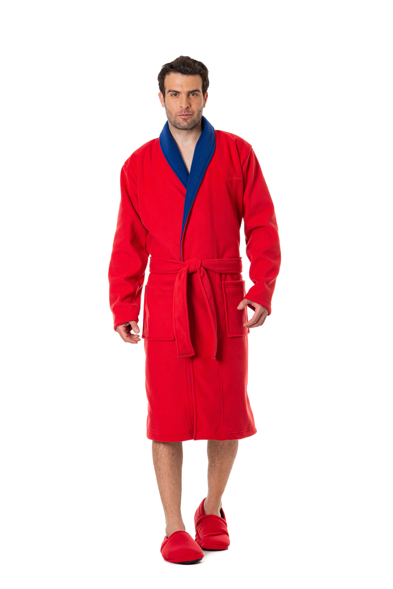 BATA HOMBRE DOBLE FLECCE ROJO