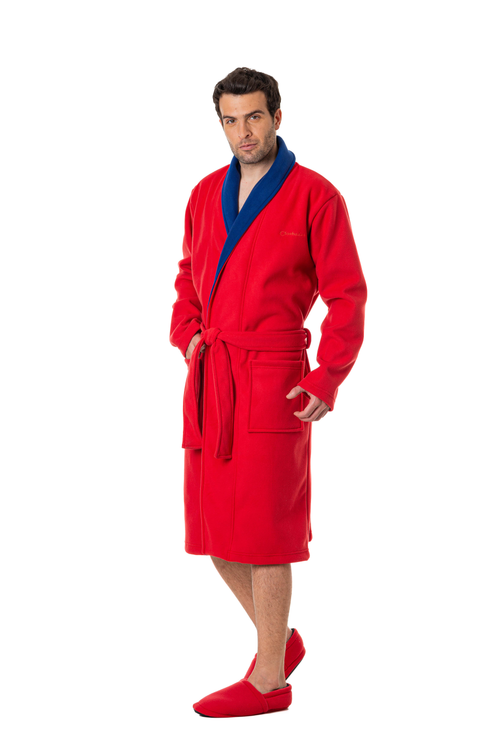 BATA HOMBRE DOBLE FLECCE ROJO