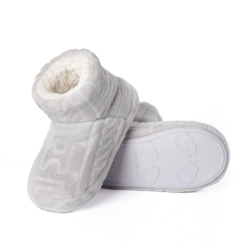 PANTUFLA BOTA JUNIOR CH GRIS
