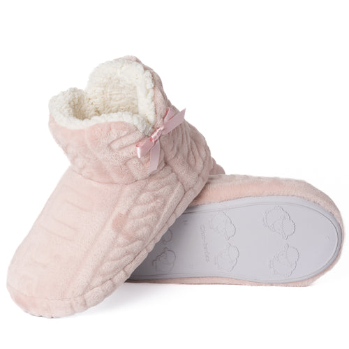 PANTUFLA BOTA MUJER CH ROSADO