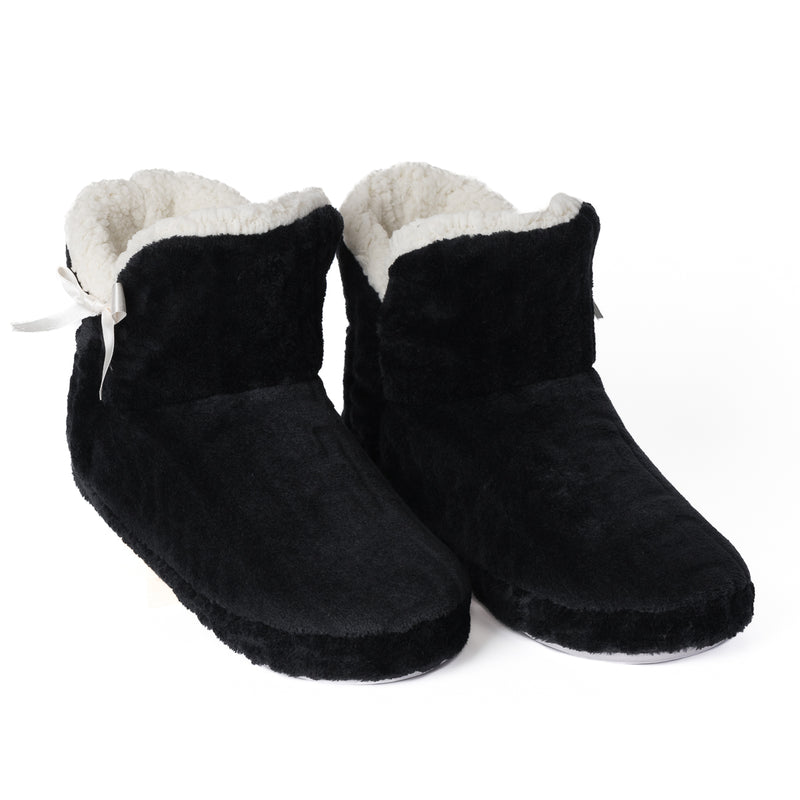 PANTUFLA BOTA MUJER CH NEGRO