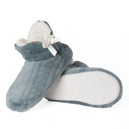 PANTUFLA BOTA MUJER CH VERDE HOJA