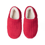 PANTUFLA MOCCA DAMA CH ROJO