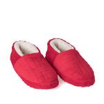 PANTUFLA MOCCA DAMA CH ROJO